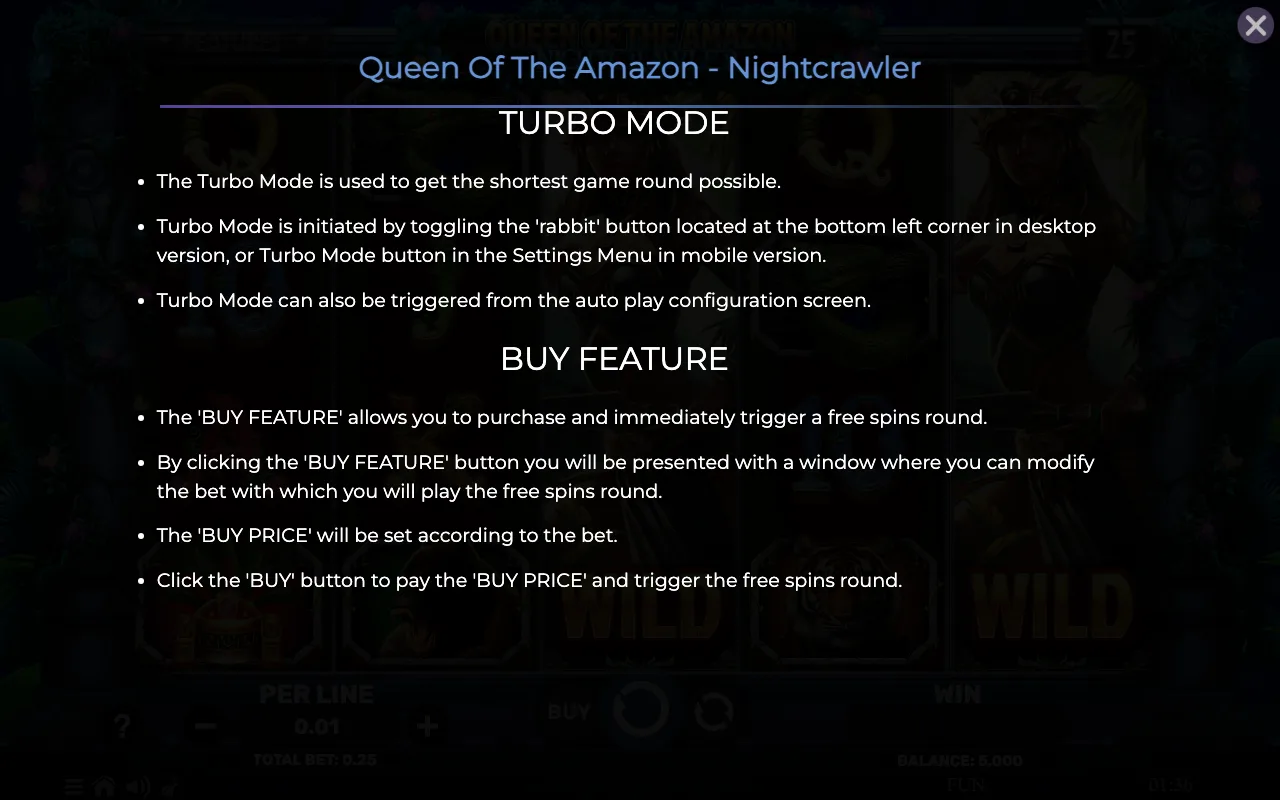Game rules, page 8 — Queen of The Amazon Nightcrawler