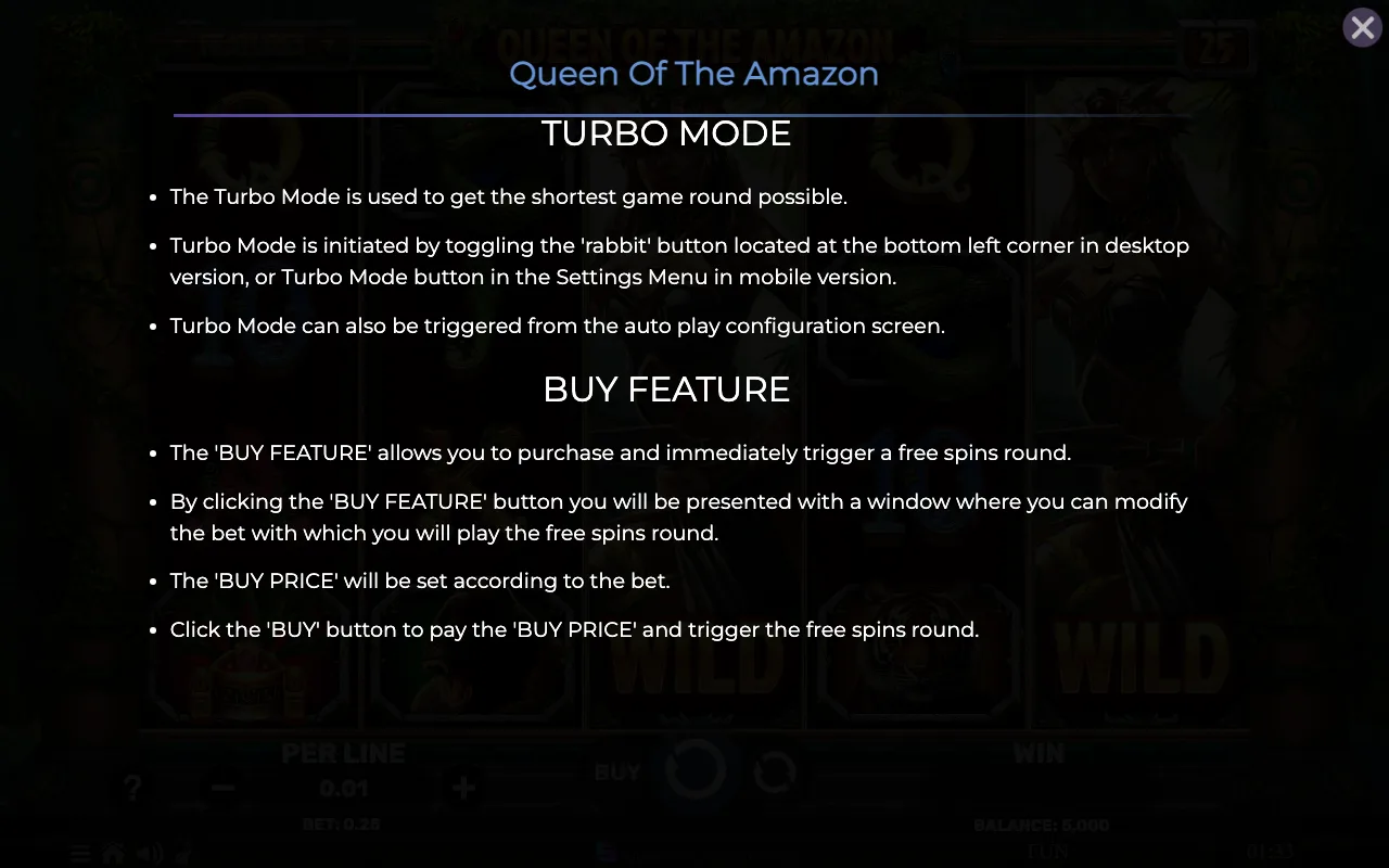 Game rules, page 8 — Queen of The Amazon