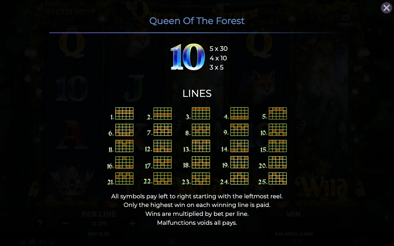 Lines — Queen of The Forest