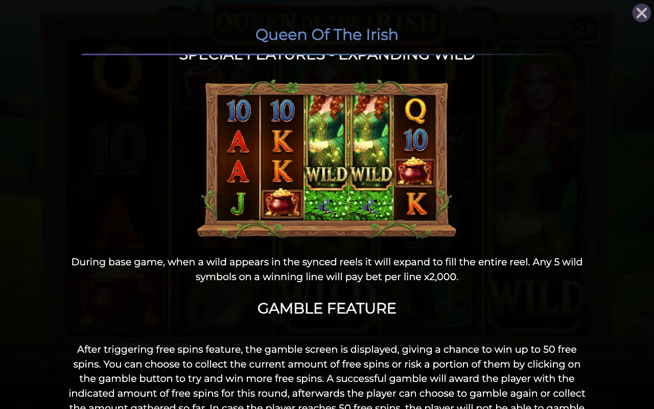 Game rules, page 4 — Queen of The Irish