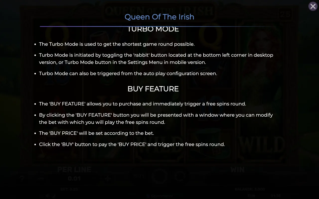Buy feature — Queen of The Irish