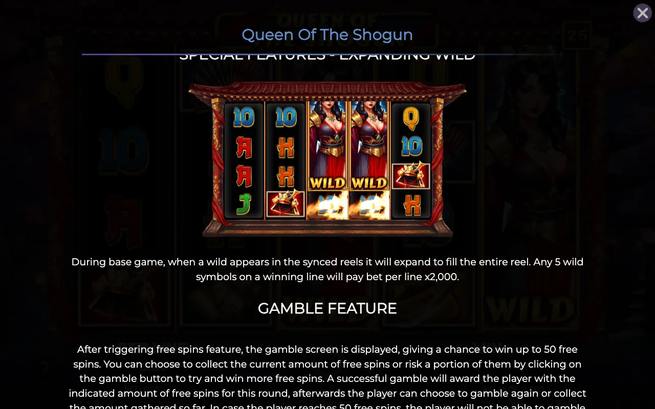 Game rules, page 4 — Queen of The Shogun