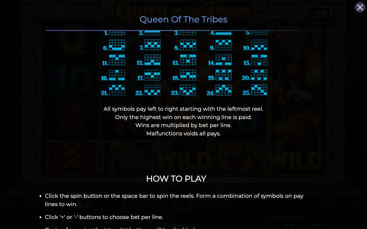 Game rules, page 6 — Queen of The Tribes