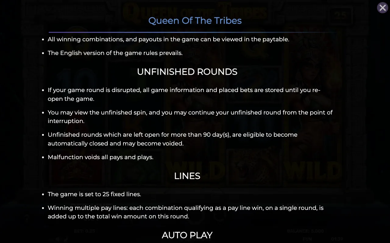 Game rules, page 7 — Queen of The Tribes