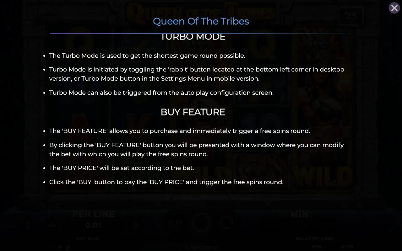 Game rules, page 8 — Queen of The Tribes