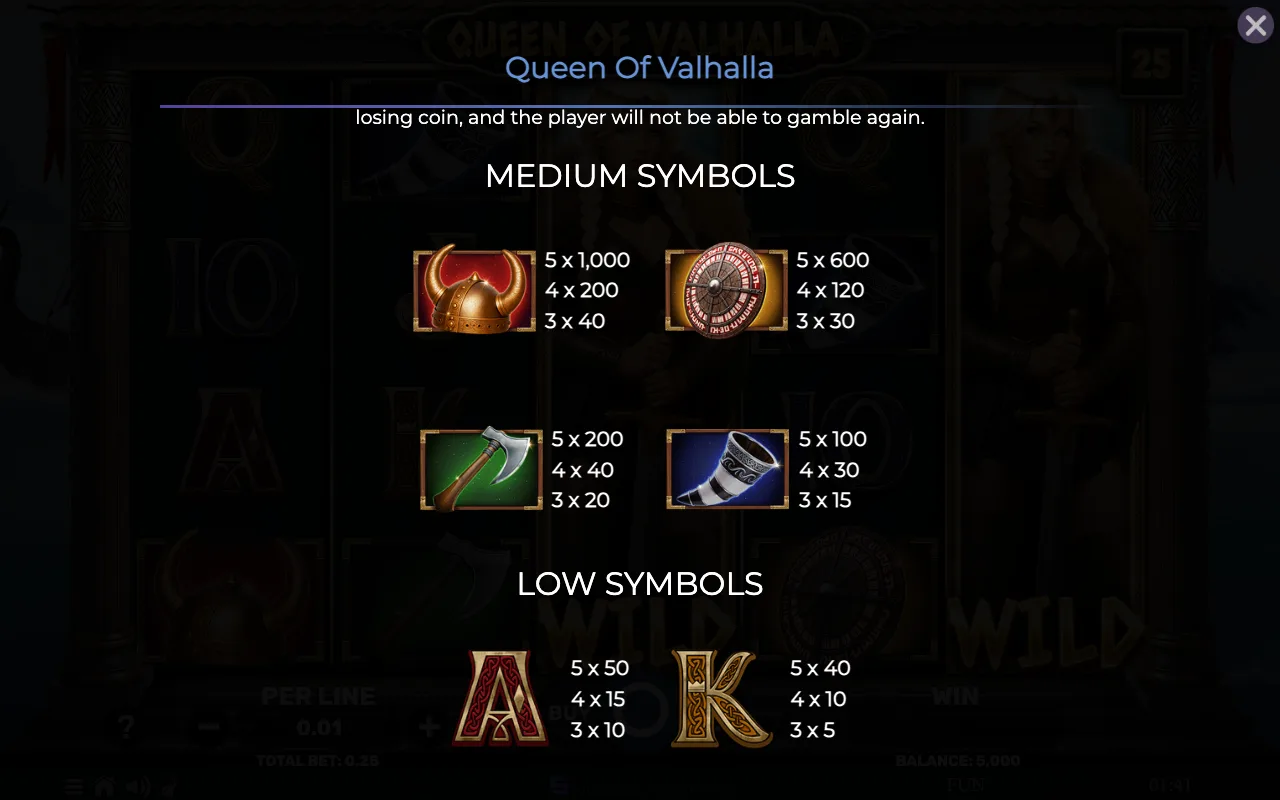 Medium symbols — Queen of Valhalla