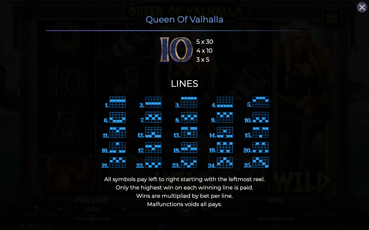 Lines — Queen of Valhalla