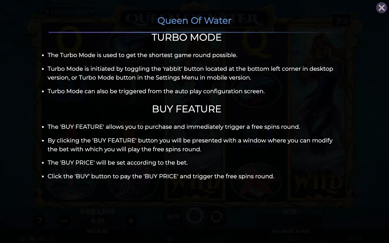 Game rules, page 8 — Queen of Water