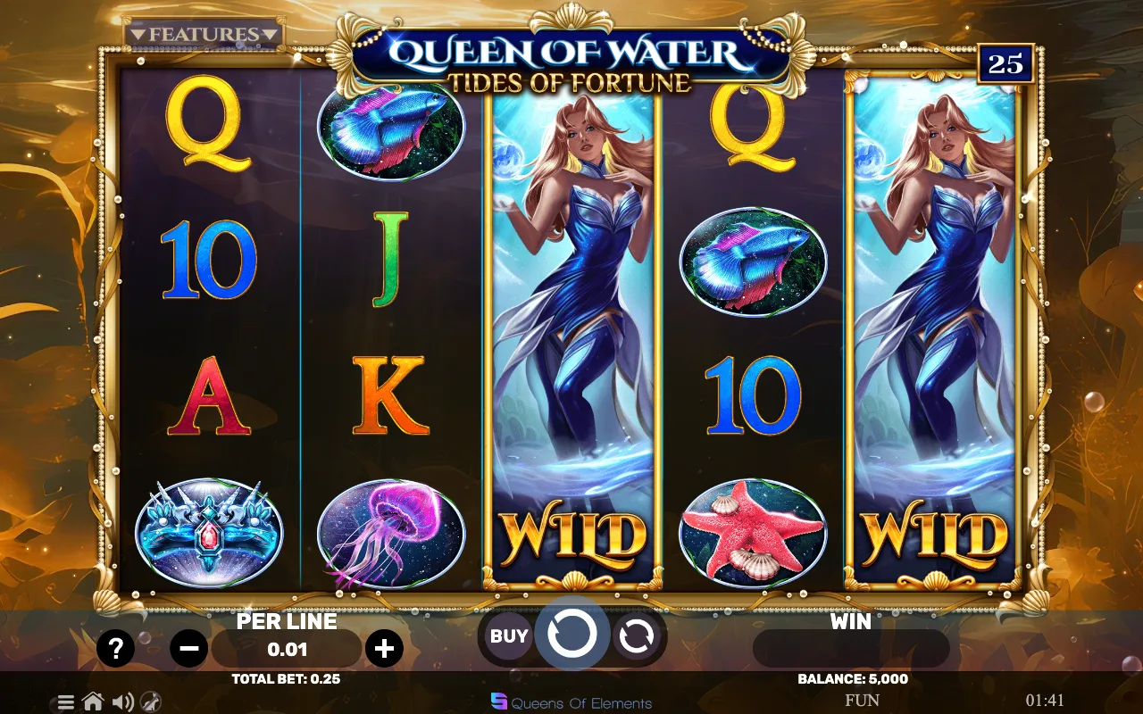 The base game — Queen of Water Tides of Fortune