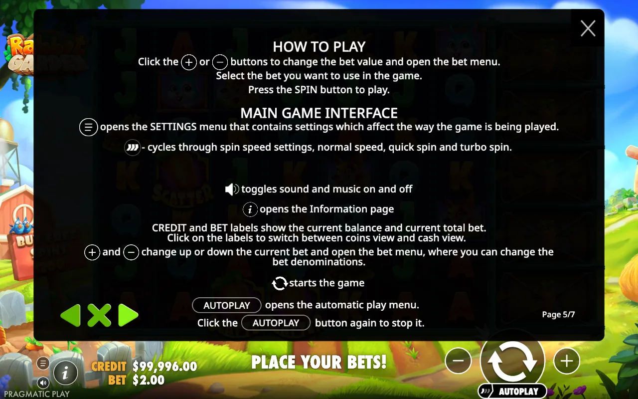 How to play — Rabbit Garden