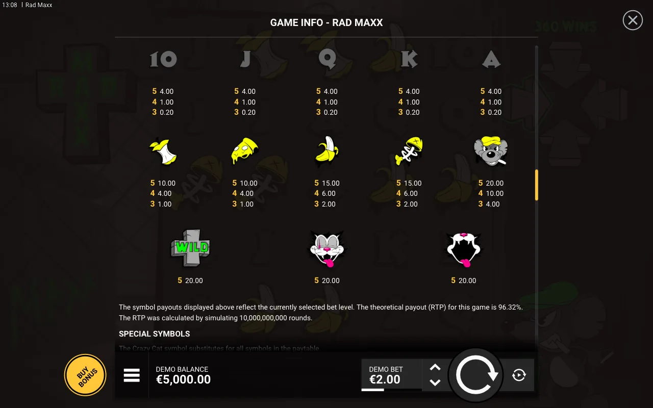 Game rules, page 5 — Rad Maxx