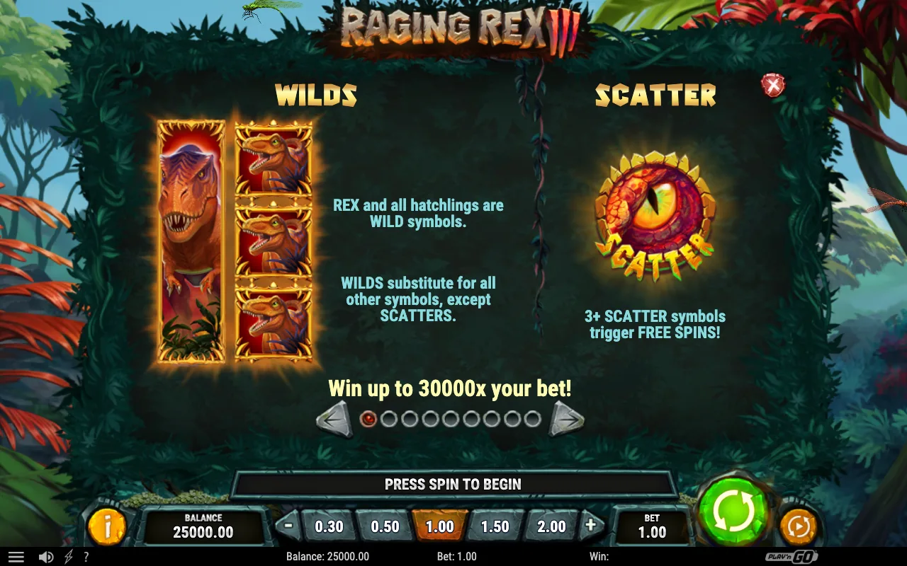 Wilds scatter — Raging Rex 3