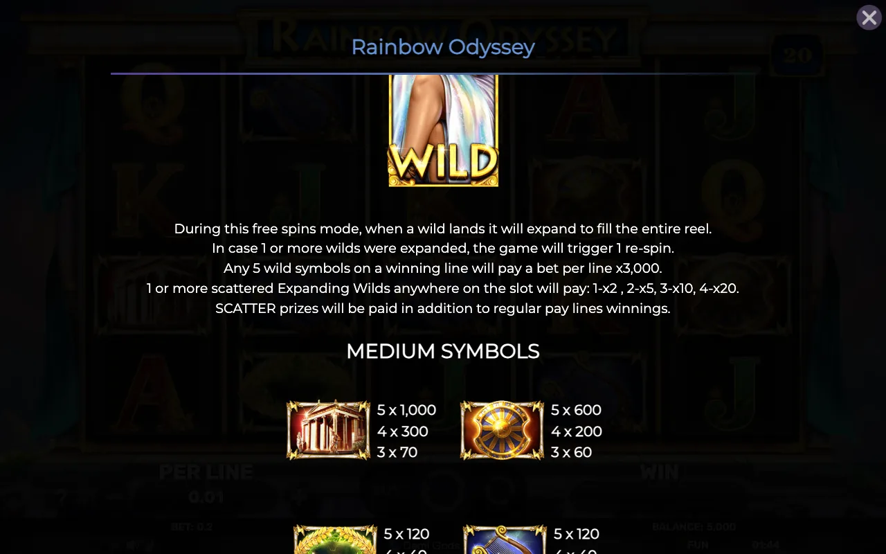 Game rules, page 4 — Rainbow Odyssey