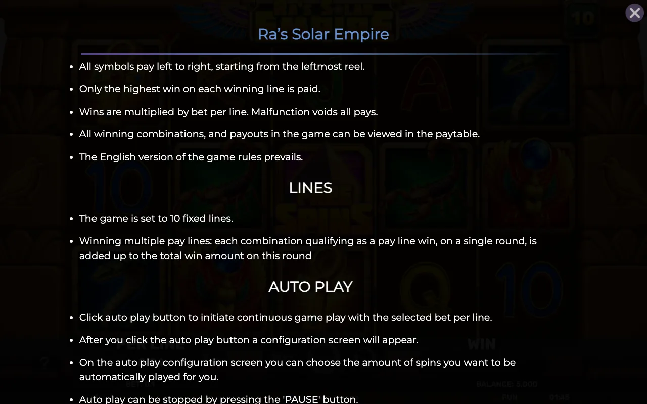 Game rules, page 7 — Ras Solar Empire