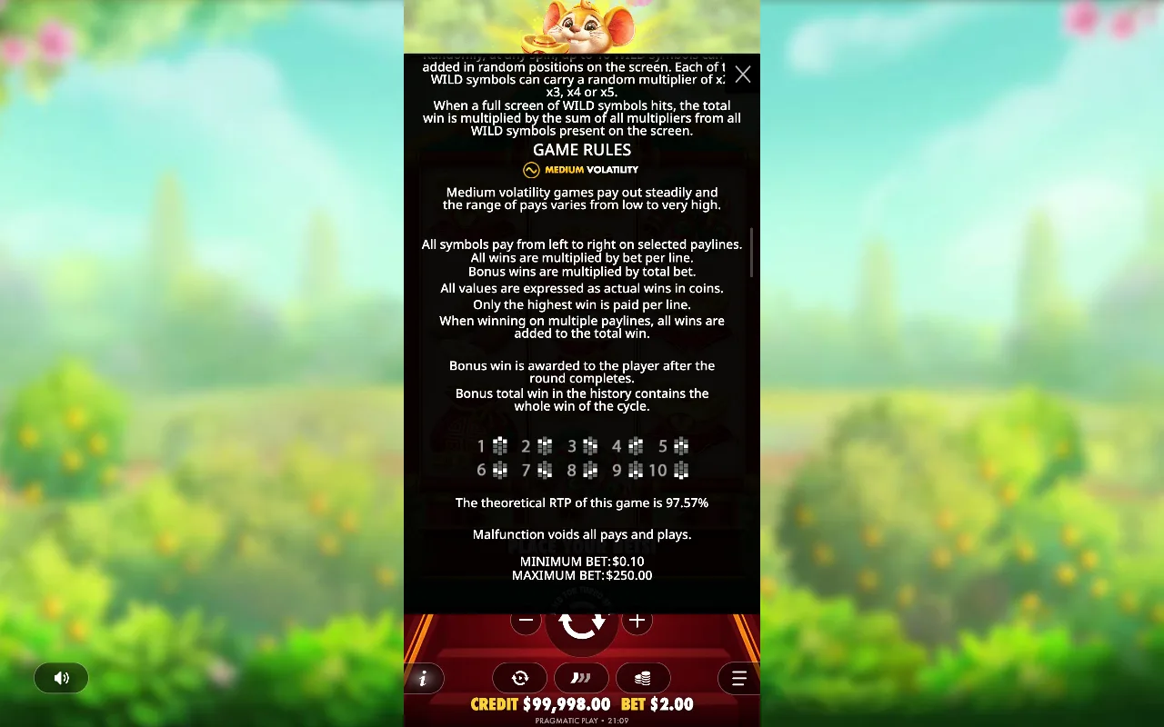 Game rules, page 7 — Ratinho Sortudo