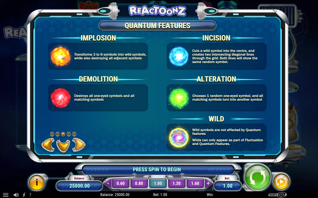 Game rules, page 5 — Reactoonz