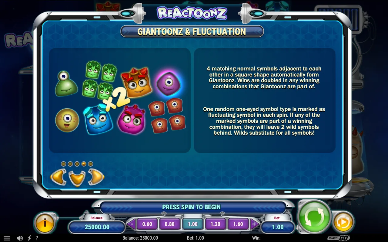 Game rules, page 6 — Reactoonz