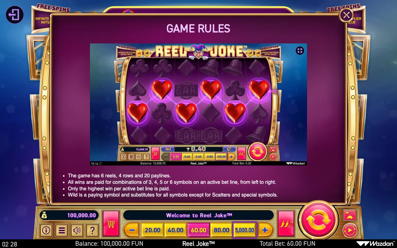 - game rules — Reel Joke