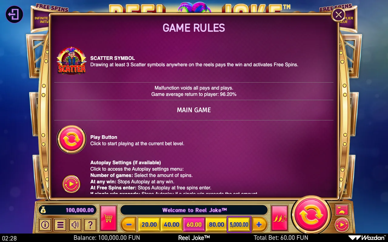 Game rules, page 8 — Reel Joke