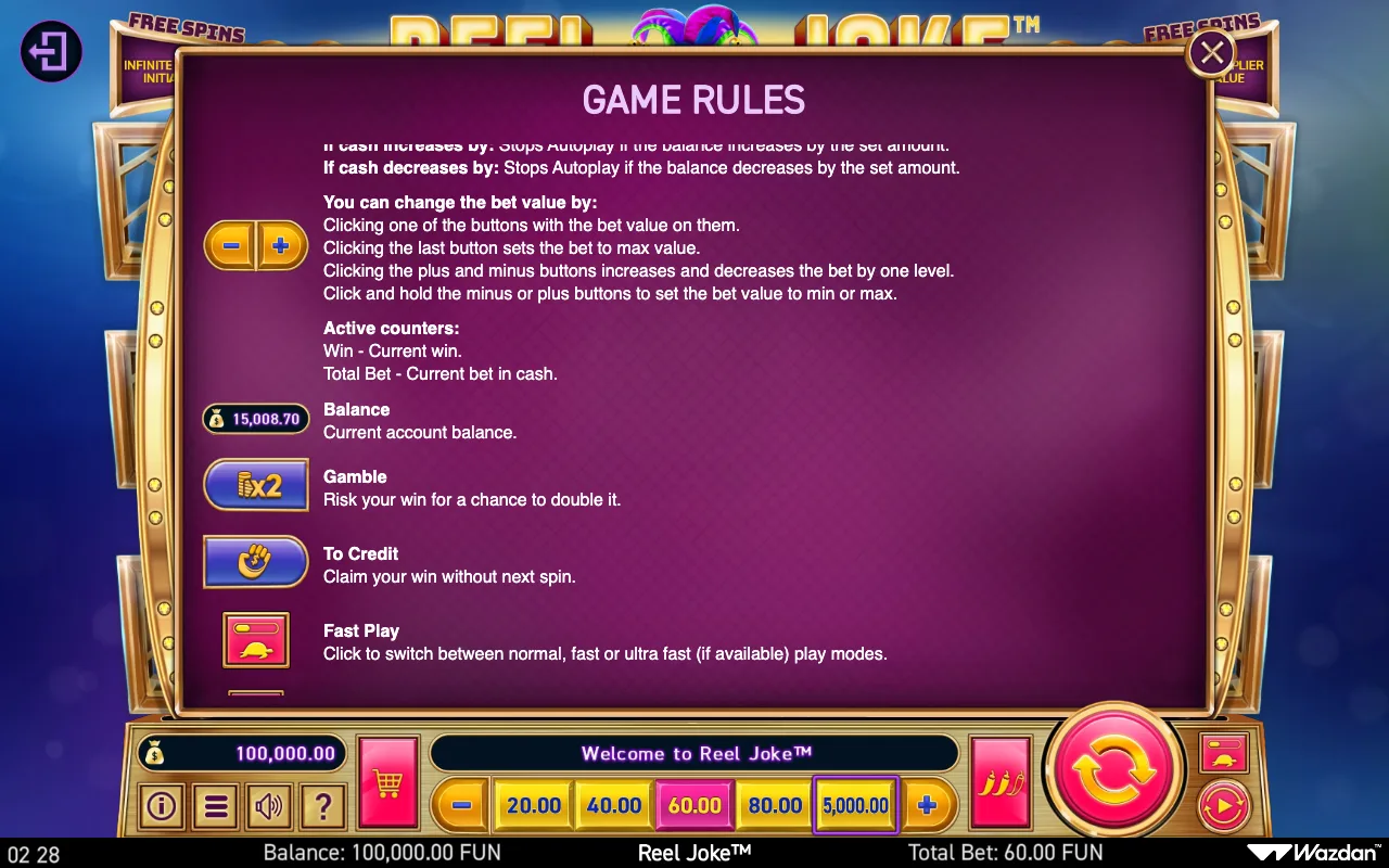 Game rules, page 9 — Reel Joke