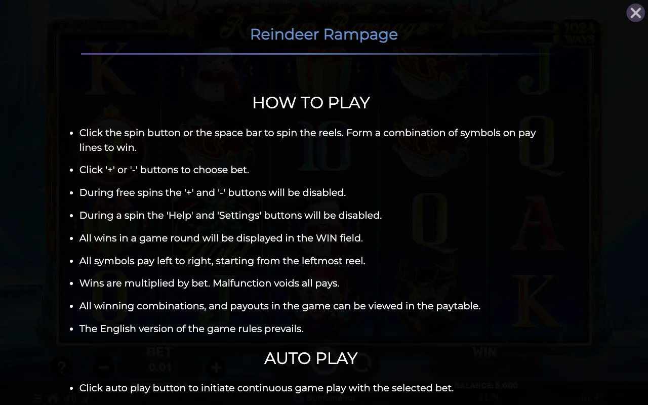 How to play — Reindeerrampage