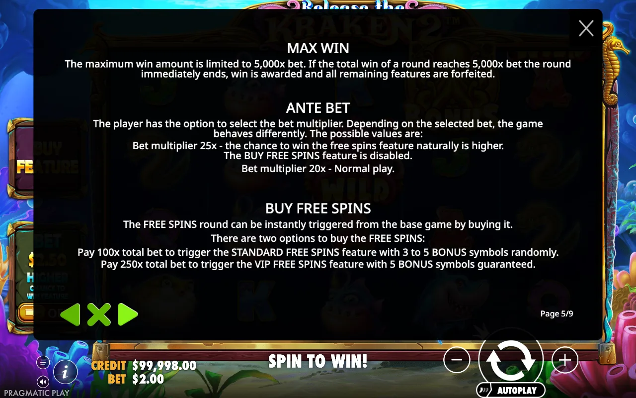 Max win — Release the Kraken 2