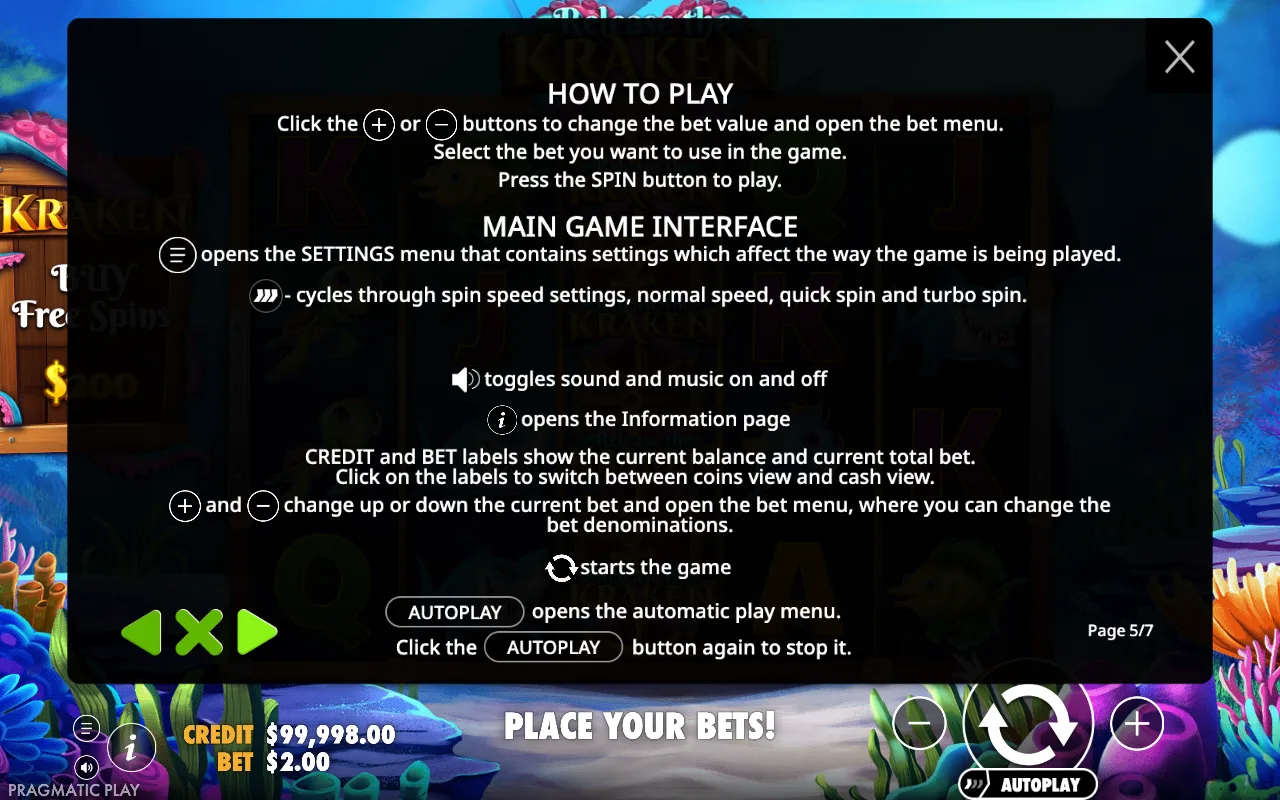 How to play — Release the Kraken