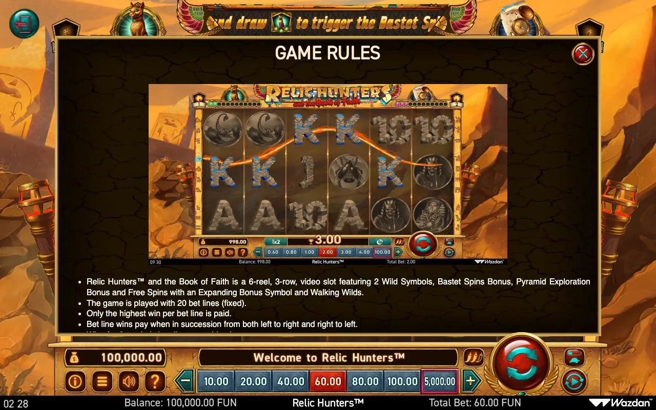 Game rules, page 2 — Relic Hunters And The Book of Faith