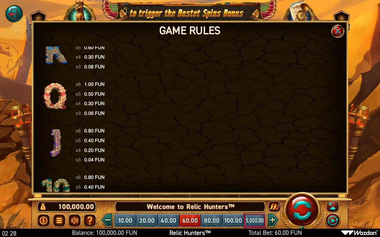 Game rules & — Relic Hunters And The Book of Faith