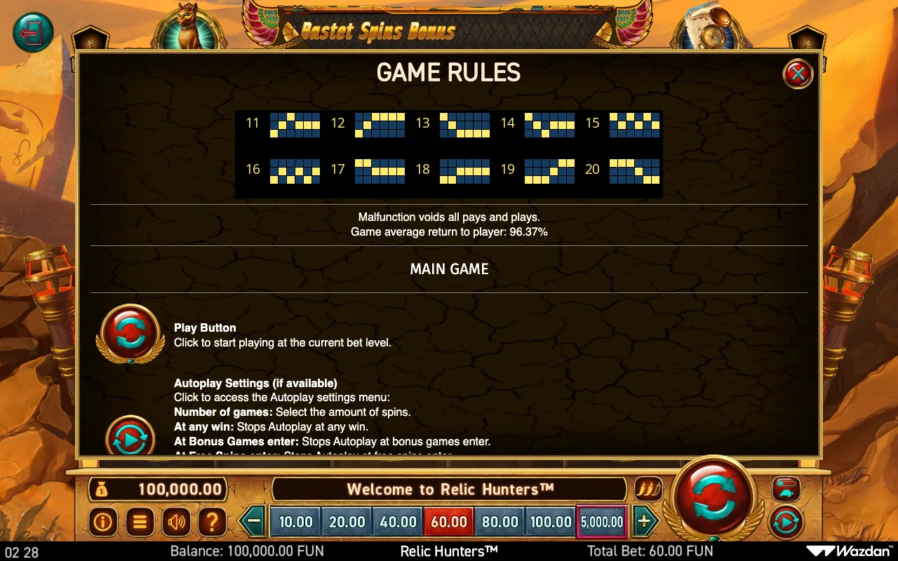 Game rules & — Relic Hunters And The Book of Faith