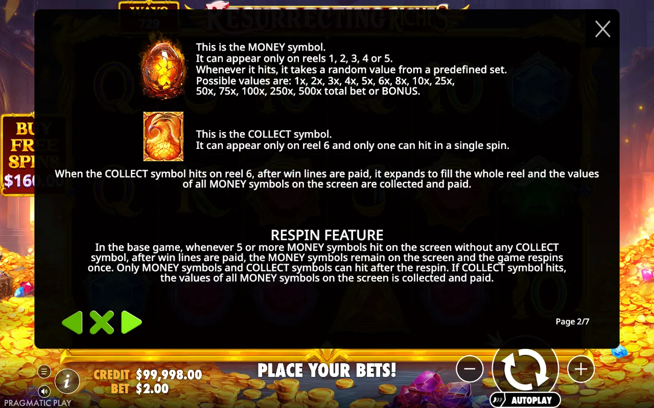 Game rules, page 2 — Resurrecting Riches