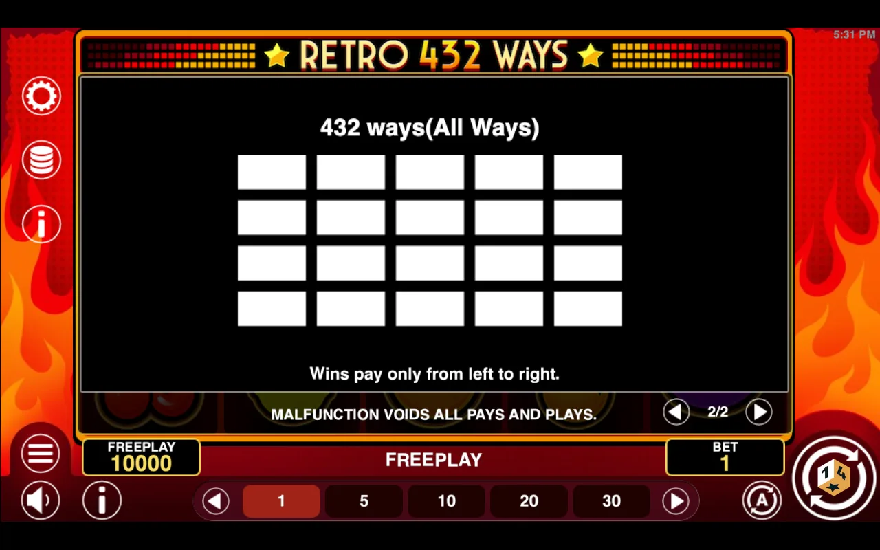 Game rules, page 2 — Retro 432 Ways