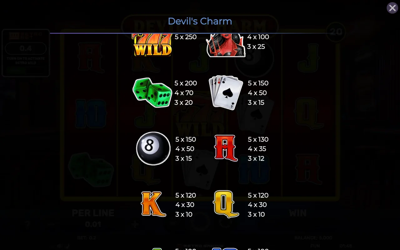 Game rules, page 4 — Retro Devils Charm