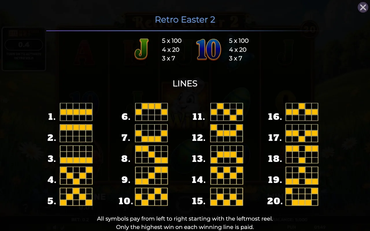 Game rules, page 5 — Retro Easter 2