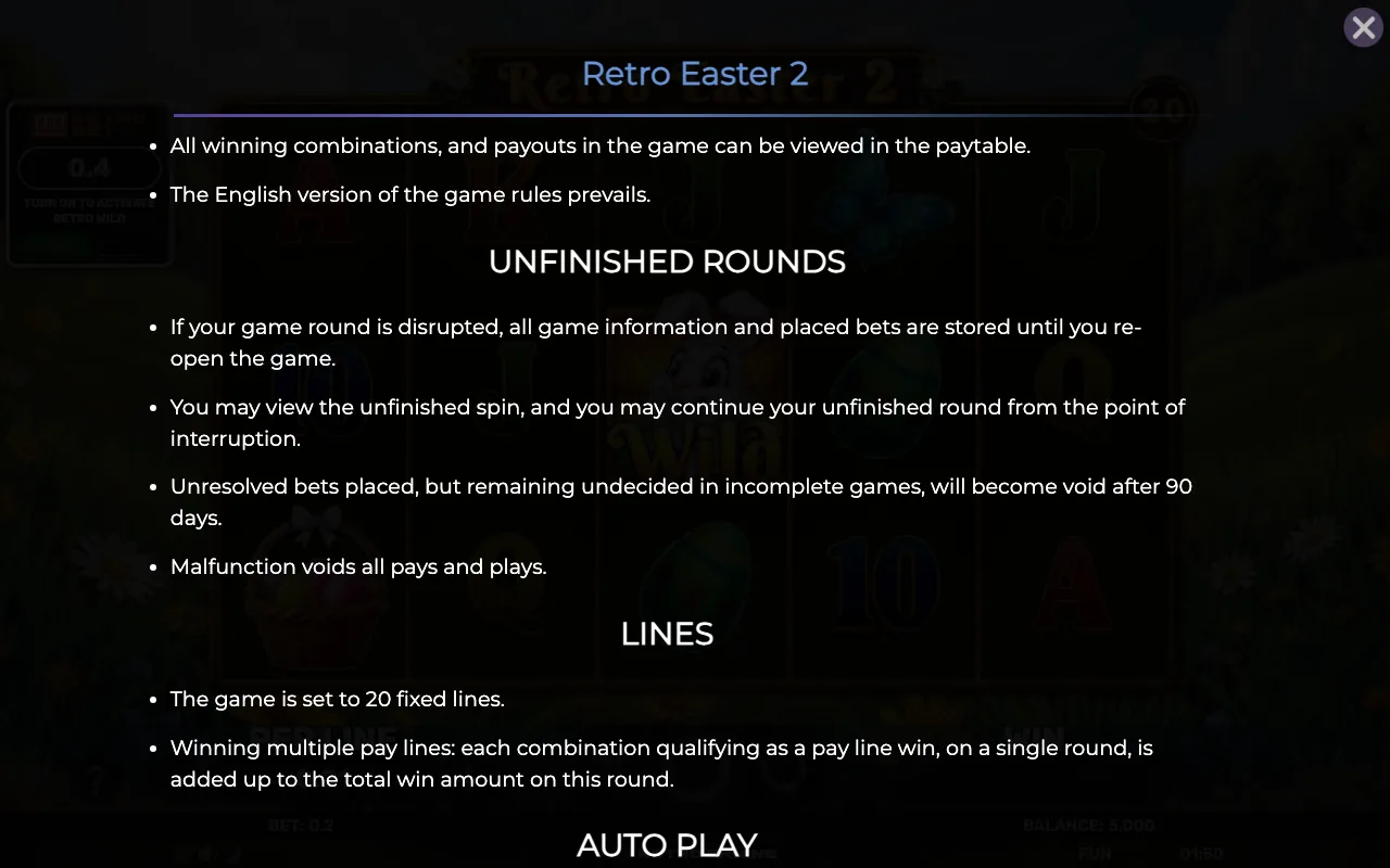 Game rules, page 7 — Retro Easter 2