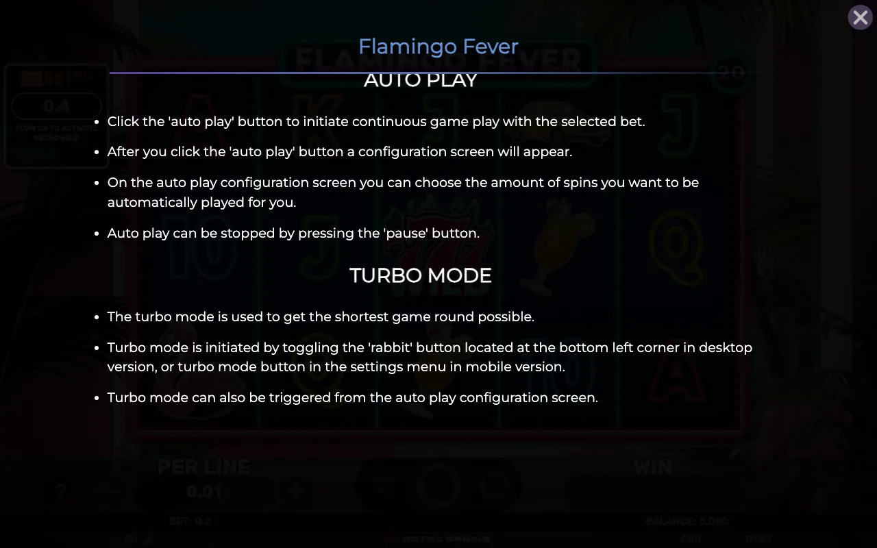 Autoplay — Retro Flamingo Fever