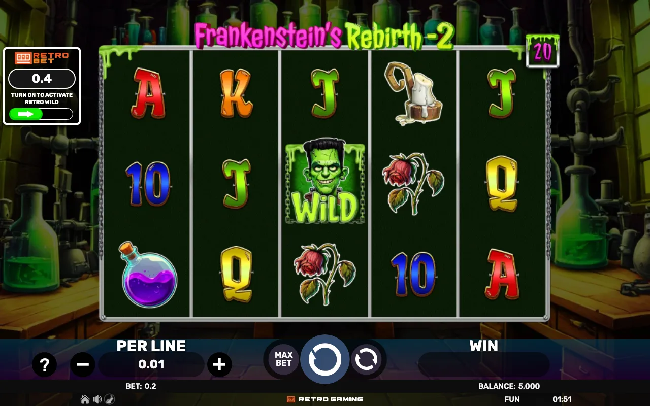 The base game — Retro Frankensteins Rebirth 2