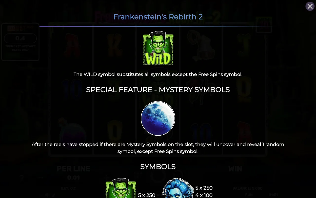 Game rules, page 3 — Retro Frankensteins Rebirth 2