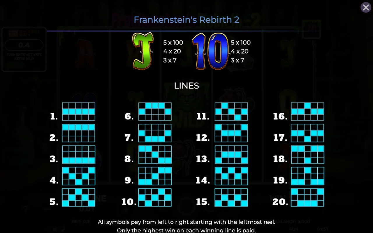 Lines — Retro Frankensteins Rebirth 2