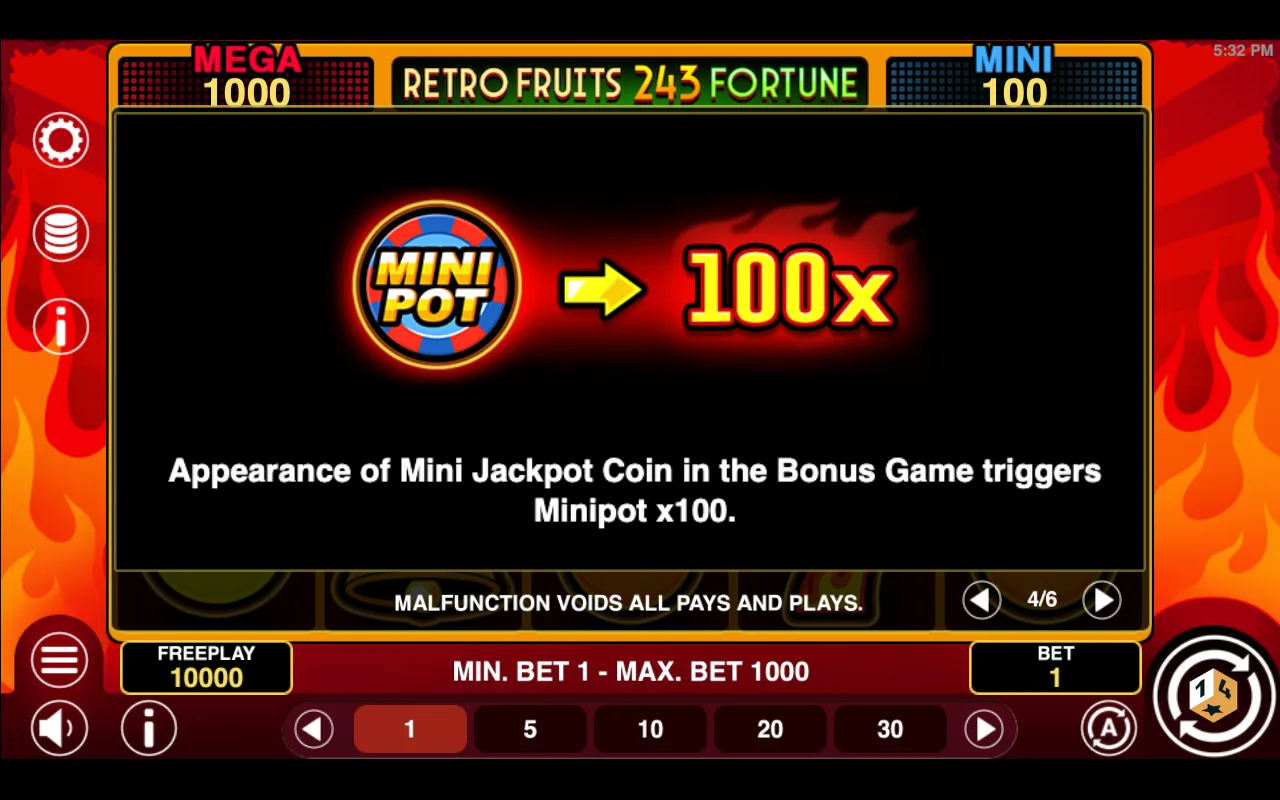 Game rules, page 4 — Retro Fruits 243 Fortune