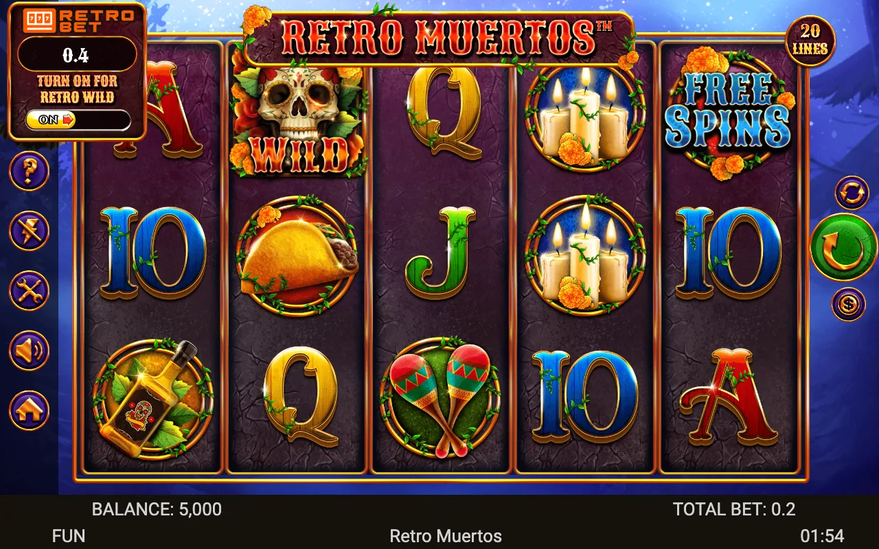The base game — Retro Muertos