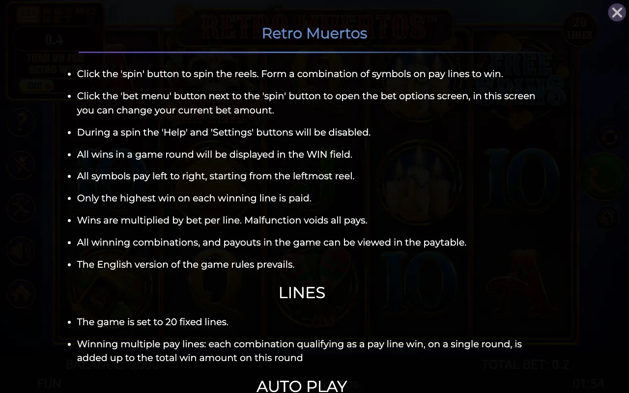 Game rules, page 6 — Retro Muertos