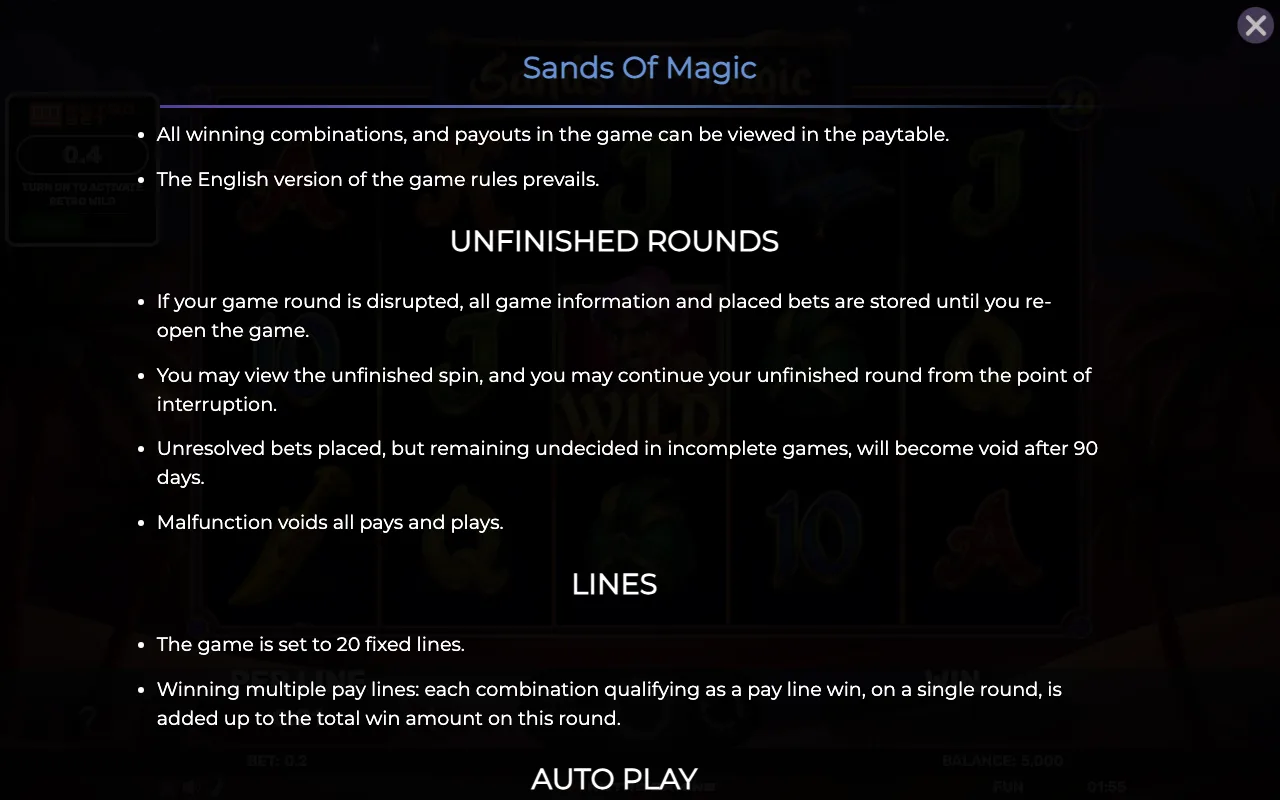 Game rules, page 7 — Retro Sands of Magic