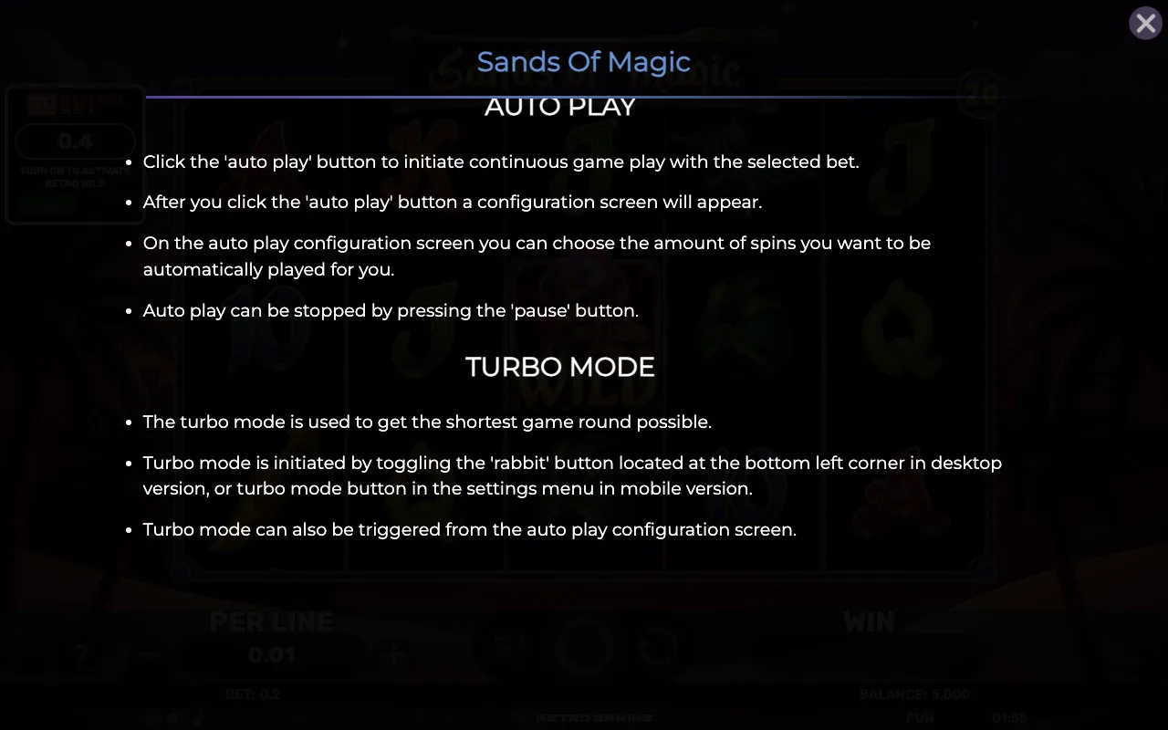 Game rules, page 8 — Retro Sands of Magic
