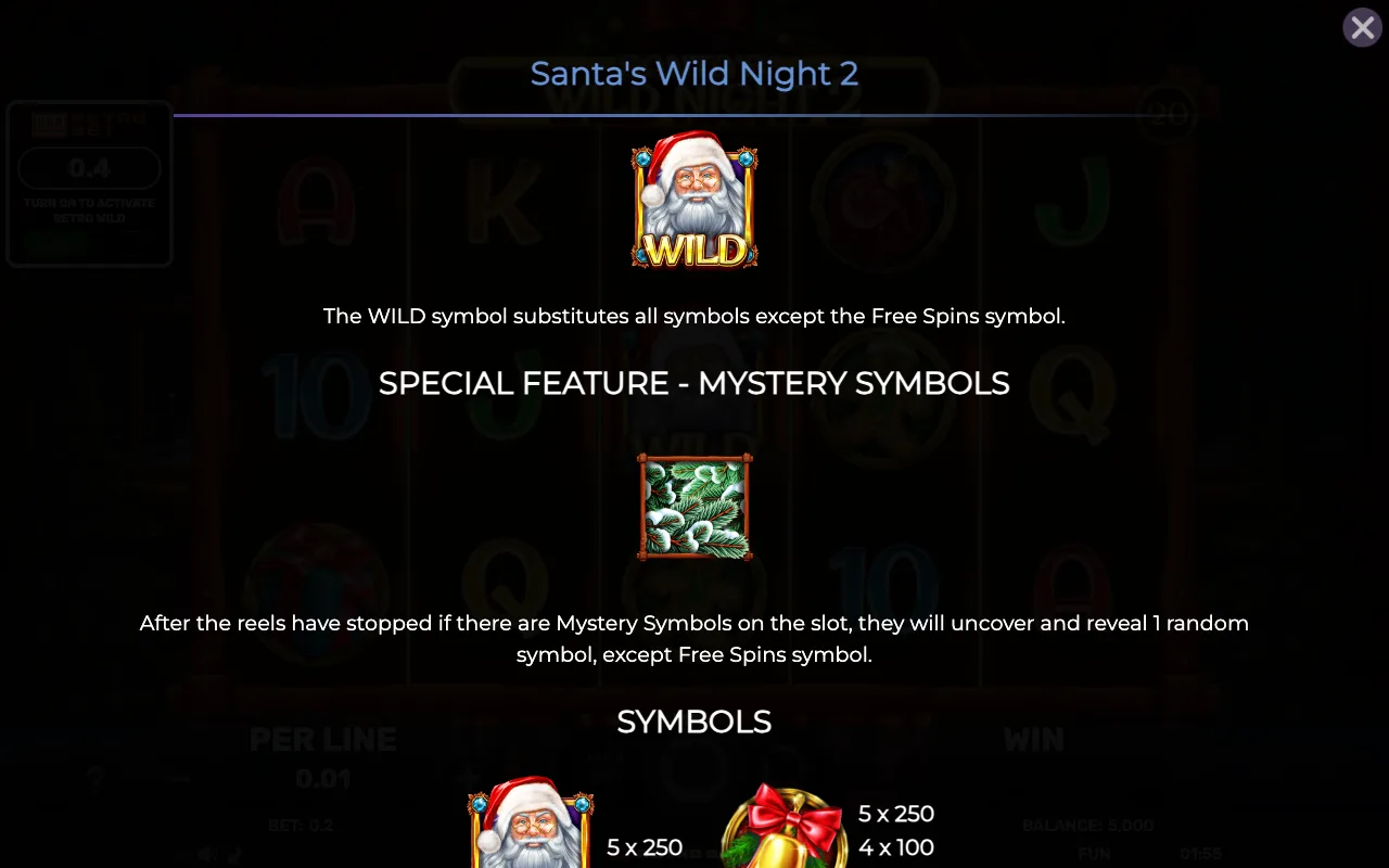 Game rules, page 3 — Retro Santas Wild Night 2
