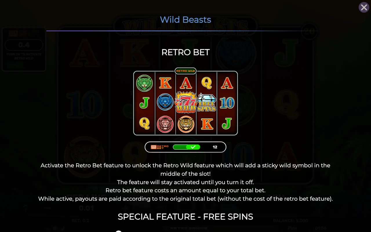 Game rules, page 1 — Retro Wild Beasts