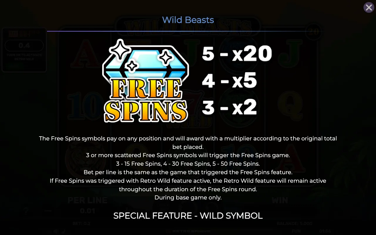 Game rules, page 2 — Retro Wild Beasts