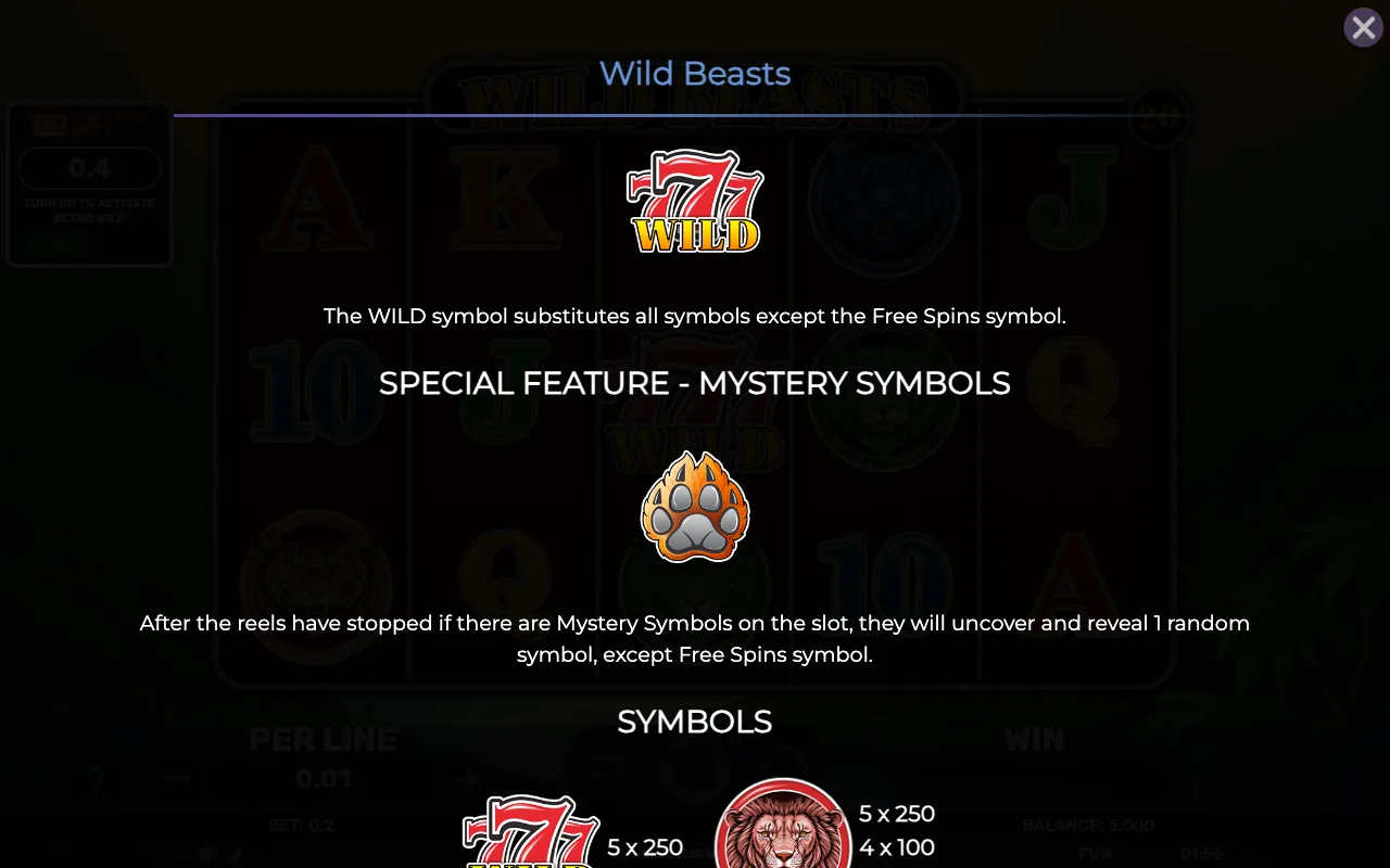 Game rules, page 3 — Retro Wild Beasts