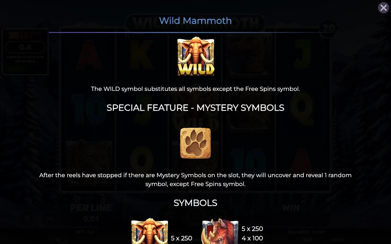 Game rules, page 3 — Retro Wild Mammoth