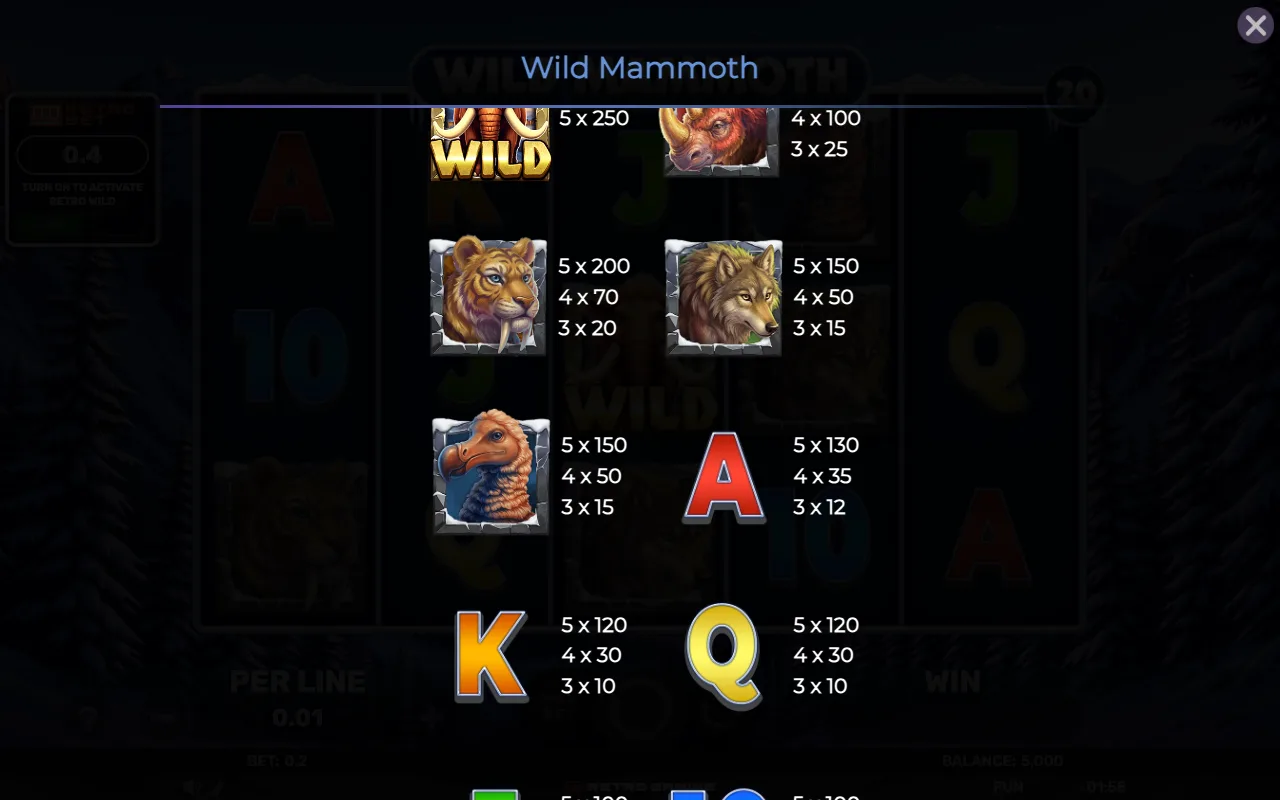 Game rules, page 4 — Retro Wild Mammoth